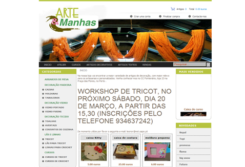 Arte e manhas - loja virtual online